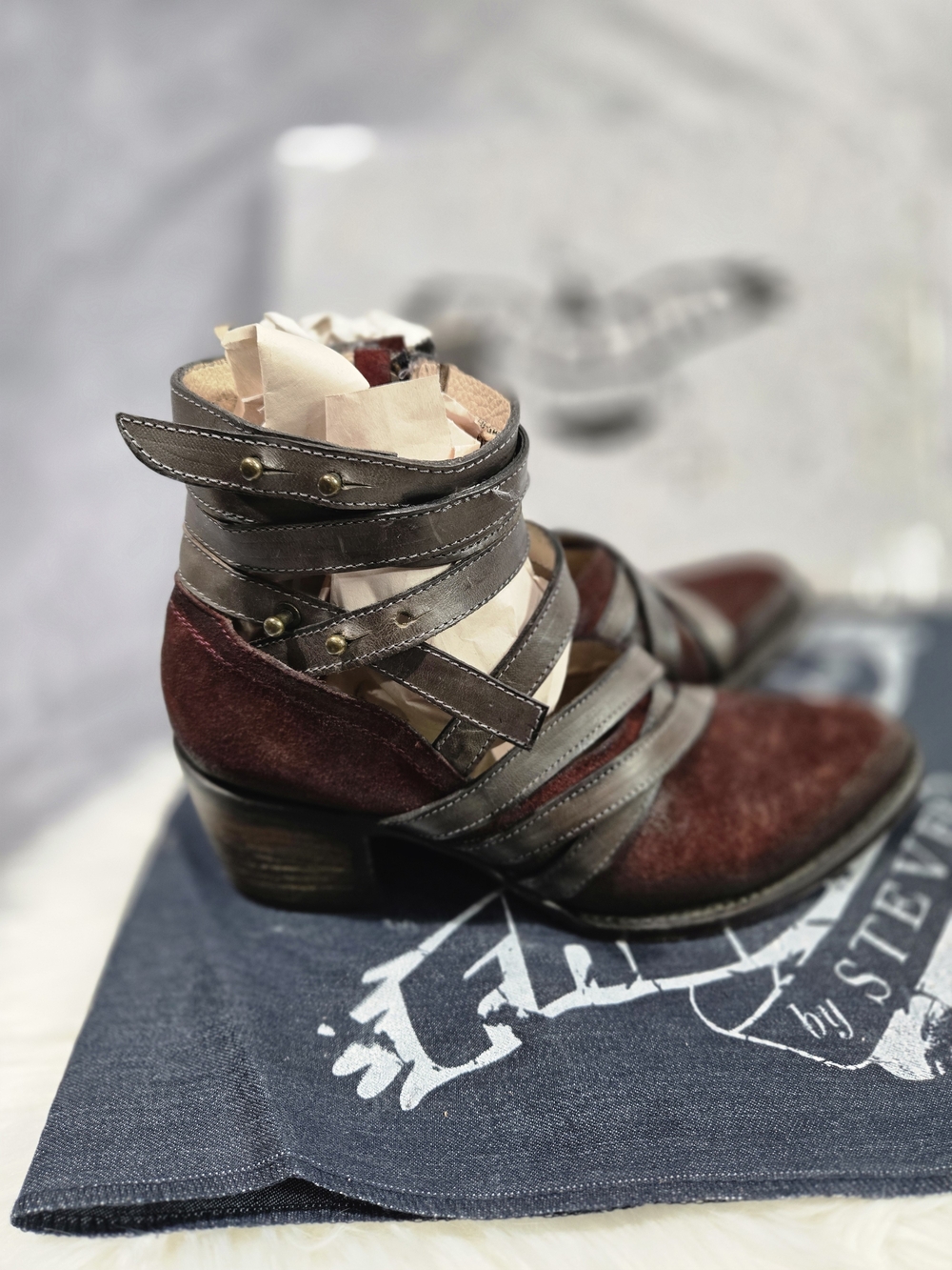 Freebird by Steven "Grind" strappy ankle boots - Picture 2 of 7